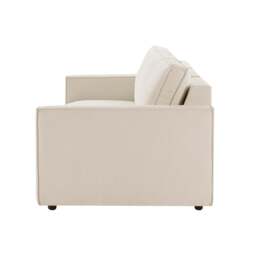 DUSK Brooklyn Slim Arm 3 Seater Sofa - Chenille Ivory - thumbnail 4