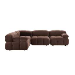 DUSK Bondi Small Left Hand L Shape Sofa - Cappuccino - thumbnail 4