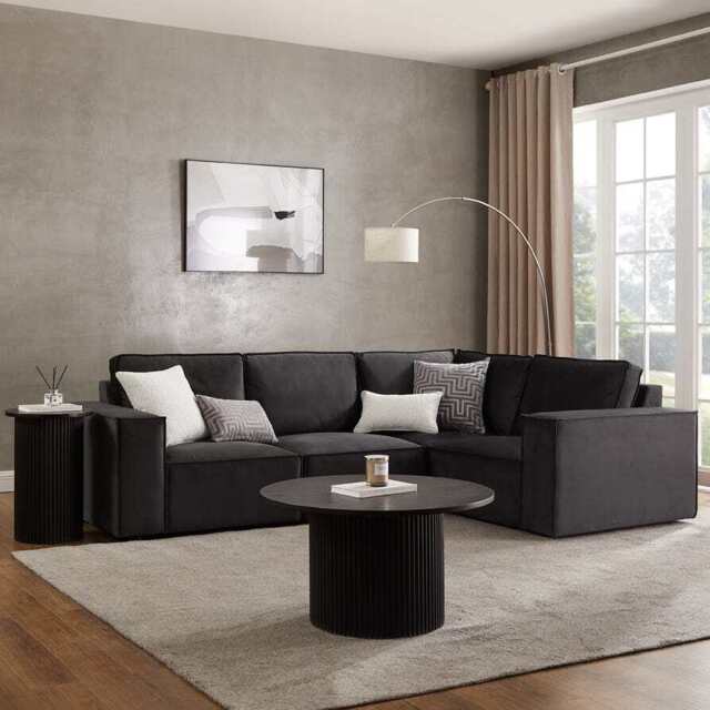 DUSK Brooklyn Small Right Hand L-Shape Sofa - Ink - image 1