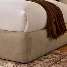 DUSK Murcia Ottoman Storage Bed - Chenille Oatmeal - Double - thumbnail 8