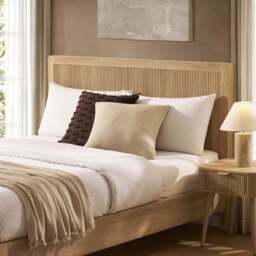 DUSK Hattie Bed Frame - Light Wood - Double - thumbnail 4