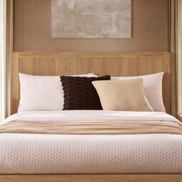 DUSK Hattie Bed Frame - Light Wood - Double - thumbnail 5