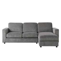 DUSK Soho Right Hand Storage Chaise Sofa - Grey - thumbnail 2