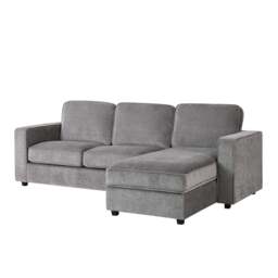 DUSK Soho Right Hand Storage Chaise Sofa - Grey - thumbnail 3