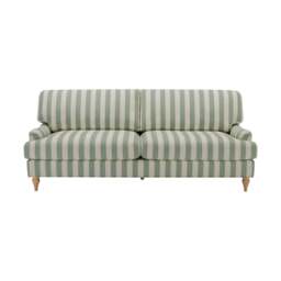 DUSK Hampshire 3 Seater Sofa - Green Stripe - thumbnail 2