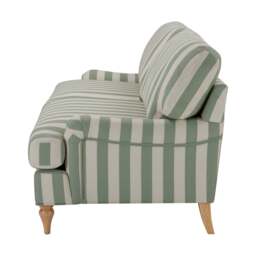 DUSK Hampshire 3 Seater Sofa - Green Stripe - thumbnail 4