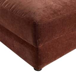 DUSK Lyon Storage Pouffe - Chenille Dark Rust - thumbnail 7