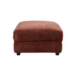 DUSK Lyon Storage Pouffe - Chenille Dark Rust - thumbnail 6