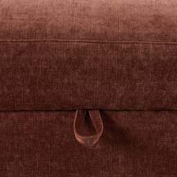 DUSK Lyon Storage Pouffe - Chenille Dark Rust - thumbnail 8
