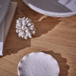 DUSK Hattie Round Pedestal Coffee Table - Light Wood - thumbnail 3