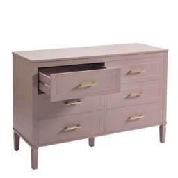 DUSK Sienna 6 Drawer Chest - Dusty Mauve - thumbnail 3