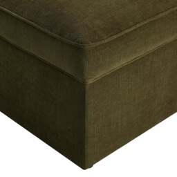 DUSK Soho Ottoman Storage Pouffe - Chenille Olive - thumbnail 7
