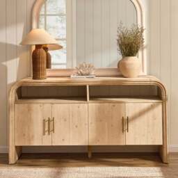 DUSK Alora 4 Door Sideboard - Washed Wood - thumbnail 3
