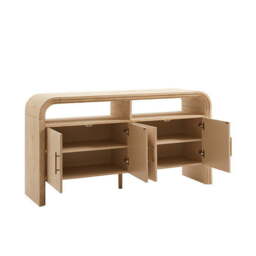 DUSK Alora 4 Door Sideboard - Washed Wood - thumbnail 6