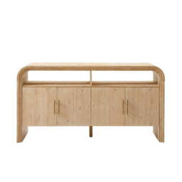 DUSK Alora 4 Door Sideboard - Washed Wood - thumbnail 4
