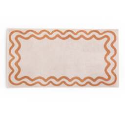 DUSK Scalloped Cotton Towels - Burnt Orange - Hand Towel - thumbnail 5