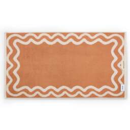 DUSK Scalloped Cotton Towels - Burnt Orange - Hand Towel - thumbnail 9