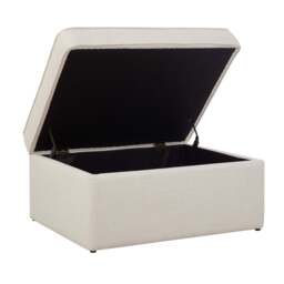 DUSK Soho Ottoman Storage Pouffe - Beige - thumbnail 4