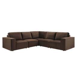 DUSK Brooklyn Large Right Hand Corner Sofa - Cappuccino - thumbnail 4