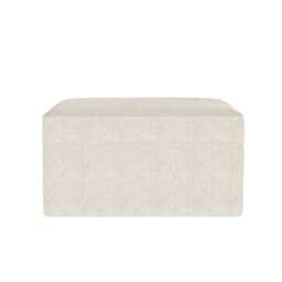 DUSK Soho Bouclé Ottoman Storage Pouffe - Ivory - thumbnail 3