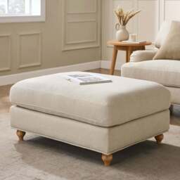 DUSK Hampshire Pouffe - Beige - thumbnail 1