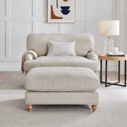DUSK Hampshire Pouffe - Beige - thumbnail 4