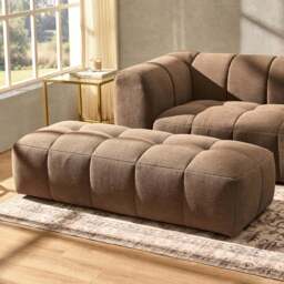DUSK Manhattan Pouffe - Chenille Mushroom
