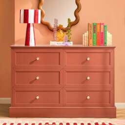 DUSK Ruby  6 Drawer Chest - Terracotta