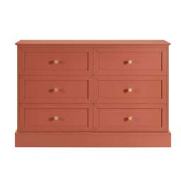 DUSK Ruby  6 Drawer Chest - Terracotta - thumbnail 3