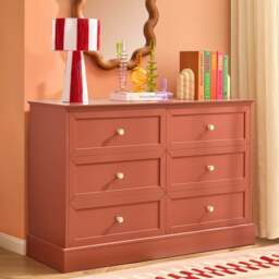 DUSK Ruby  6 Drawer Chest - Terracotta - thumbnail 2