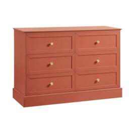 DUSK Ruby  6 Drawer Chest - Terracotta - thumbnail 4