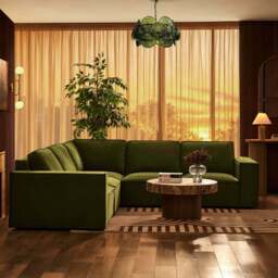 DUSK Brooklyn Left Hand Corner Sofa  - Muted Moss - thumbnail 6