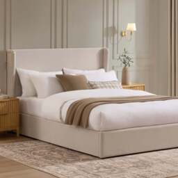 DUSK Berkeley Ottoman Storage Bed - Natural - Super King - thumbnail 2