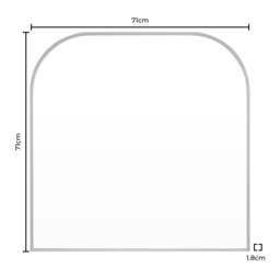 DUSK Arched Mantel Mirror - Gold - thumbnail 4