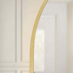 DUSK Arched Mantel Mirror - Gold - thumbnail 2