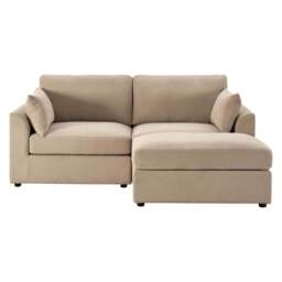 DUSK Miami Small Chaise Sofa - Chenille Oatmeal - thumbnail 4