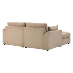 DUSK Miami Small Chaise Sofa - Chenille Oatmeal - thumbnail 5