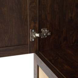 DUSK Raven Rattan 2 Door Wardrobe with Drawers - Walnut - thumbnail 6