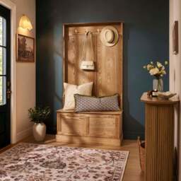 DUSK Ruby Entry Way Cabinet - Light Wood - thumbnail 1