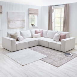 DUSK Brooklyn Large Right Hand Corner Sofa - Ivory - thumbnail 3