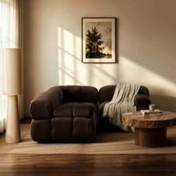 DUSK Bondi Small Corner Sofa - Cappuccino - thumbnail 2