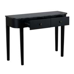 DUSK Tilda Console Table - Black/Marble Top - thumbnail 5