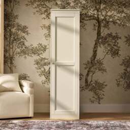DUSK Ruby 1 Door Wardrobe with Drawers - Cream - thumbnail 2