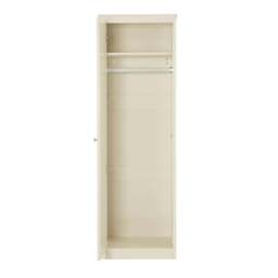 DUSK Ruby 1 Door Wardrobe with Drawers - Cream - thumbnail 5