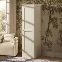 DUSK Ruby 1 Door Wardrobe with Drawers - Cream