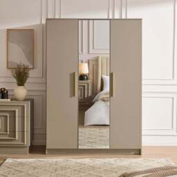 DUSK Darcey 3 Door Wardrobe - Taupe - thumbnail 3