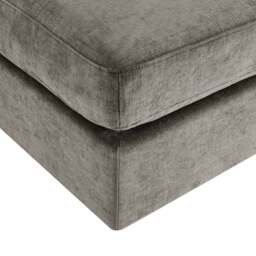 DUSK Small Seville Compact Pouffe - Chenille Grey - thumbnail 6