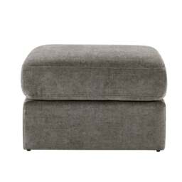 DUSK Small Seville Compact Pouffe - Chenille Grey - thumbnail 4