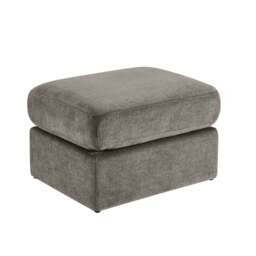 DUSK Small Seville Compact Pouffe - Chenille Grey - thumbnail 3