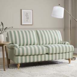 DUSK Hampshire 2 Seater Sofa - Green Stripe - thumbnail 1